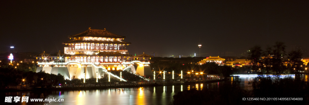 西安大唐芙蓉园夜景