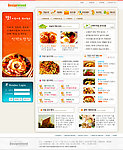 餐饮企业网站模板PSD分层（无网页源码）