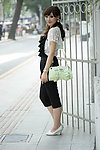 女包模特外景拍摄