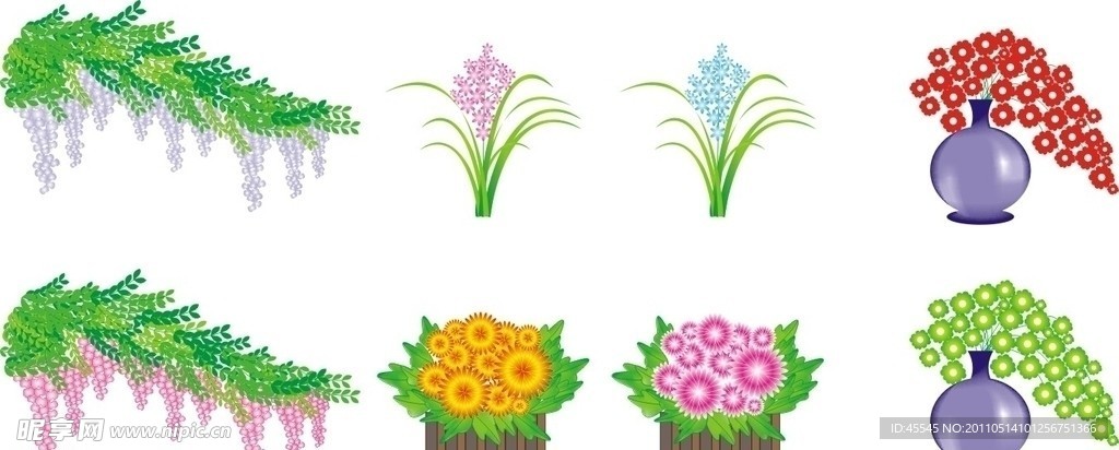 矢量花卉