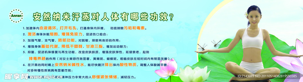 汗蒸功效知识展板