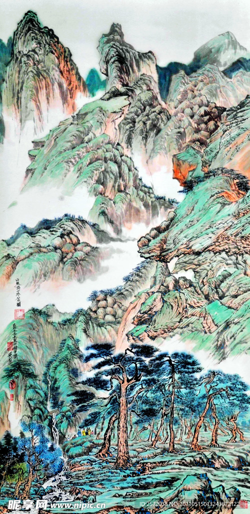 山吟图