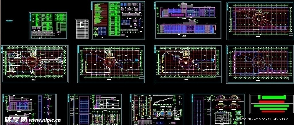 全套办公楼建筑施工图