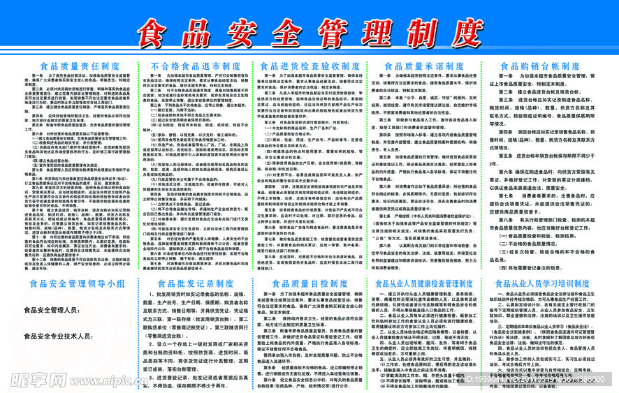 食品安全管理制度