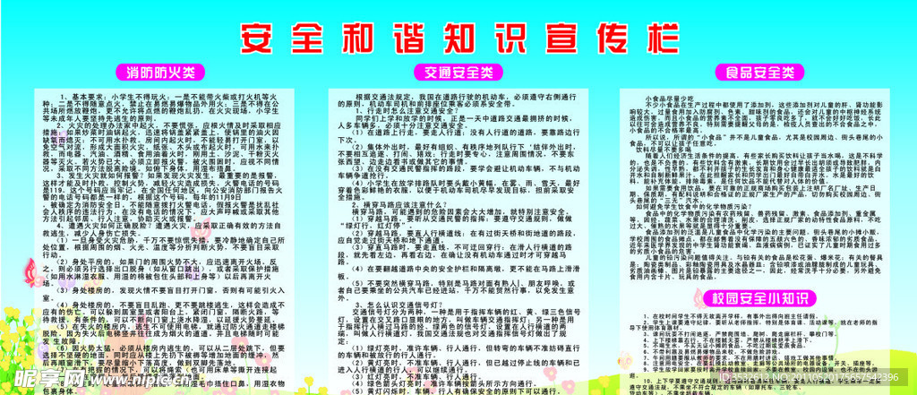 安全知识宣传栏