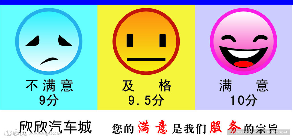 三种表情图
