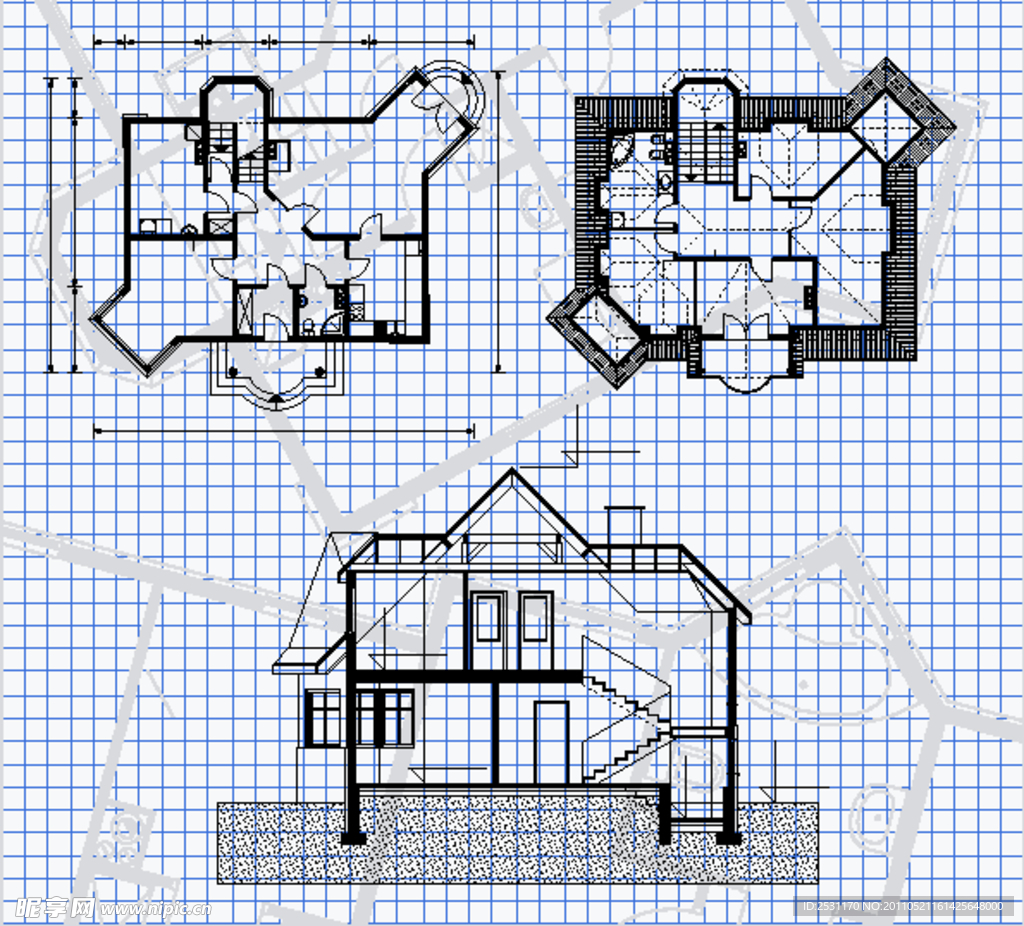 别墅建筑工程图
