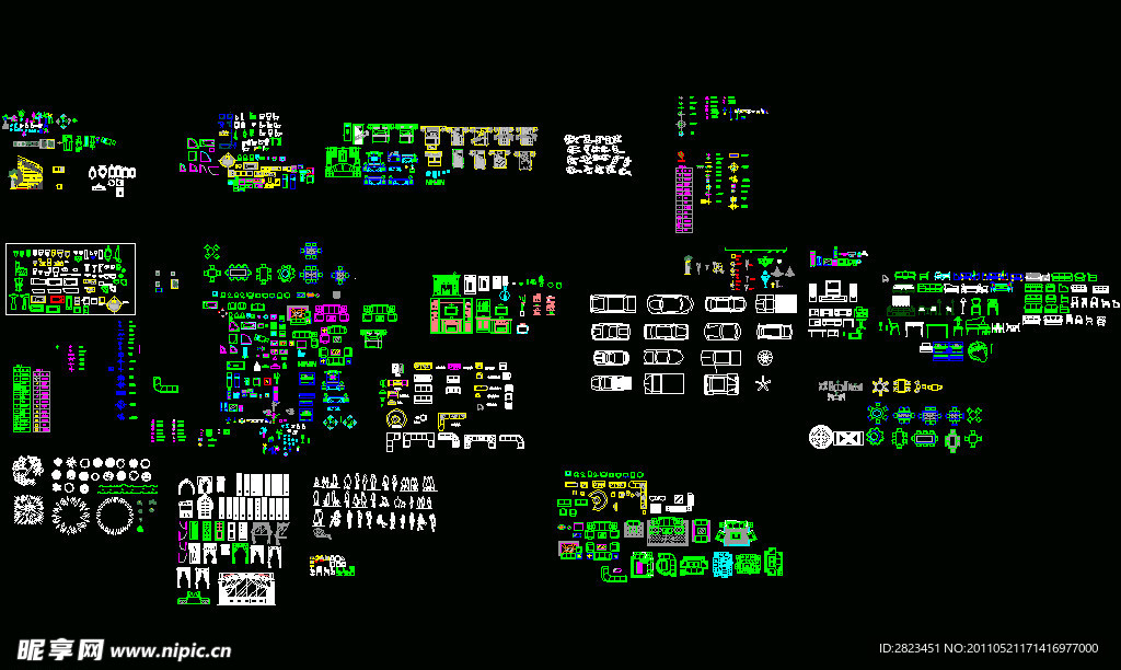 装修CAD图块大全
