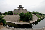 西安古城墙角楼