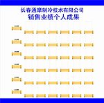 展板表格销售成果业绩
