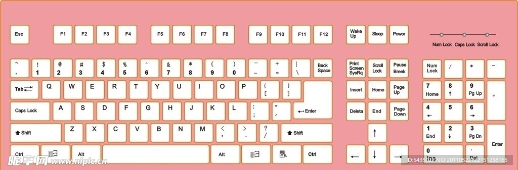键盘矢量图