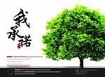 树木宣传单页