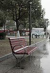 雨中躺椅