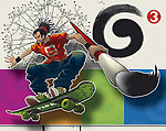 G3滑板男原创漫画