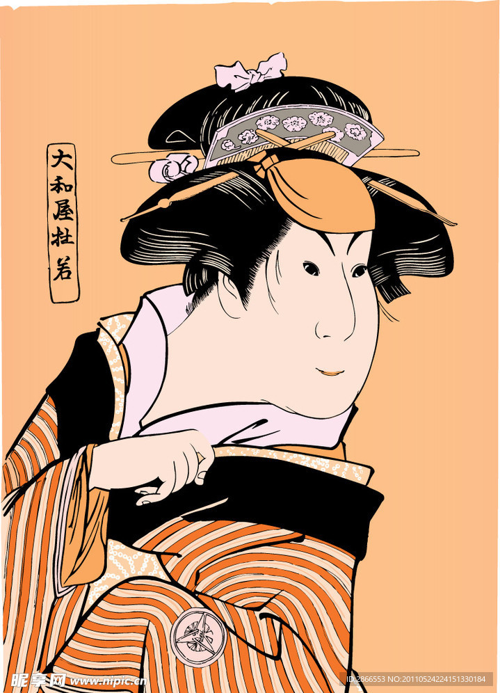 日本浮世绘 美女图