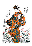 日本浮世绘 嬉戏