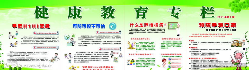 健康教育展板
