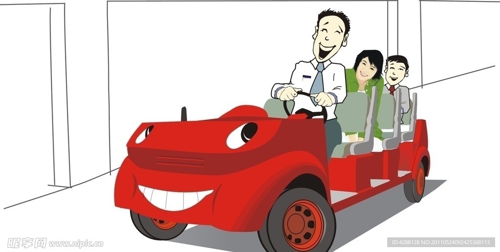 卡通车