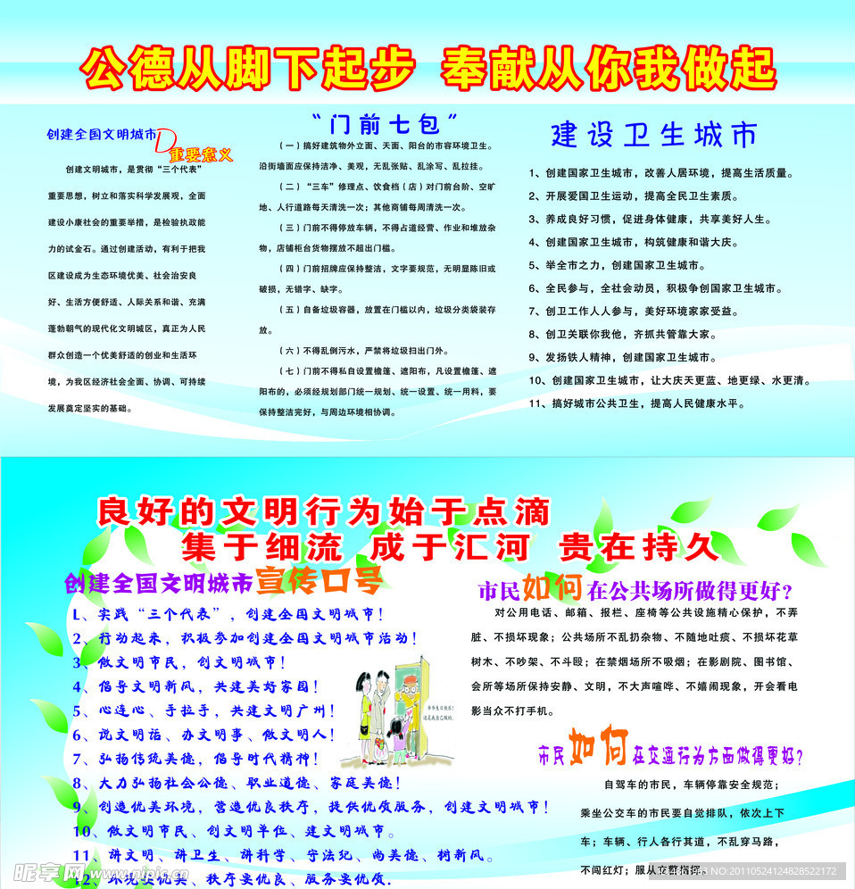 文明创建建宣传栏