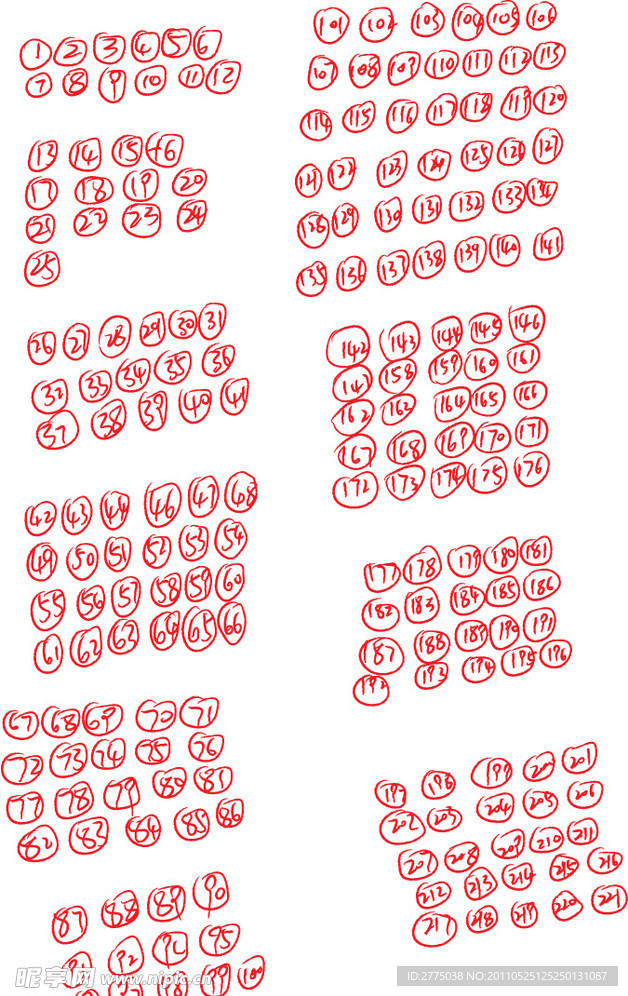 手写数字号码