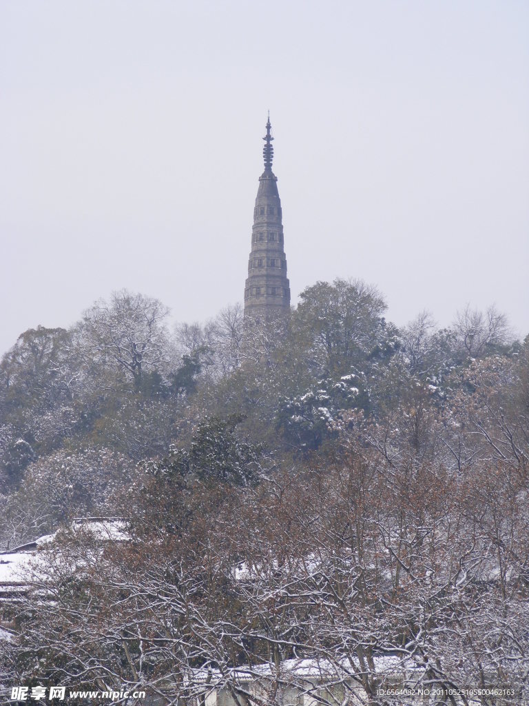 西湖雪景