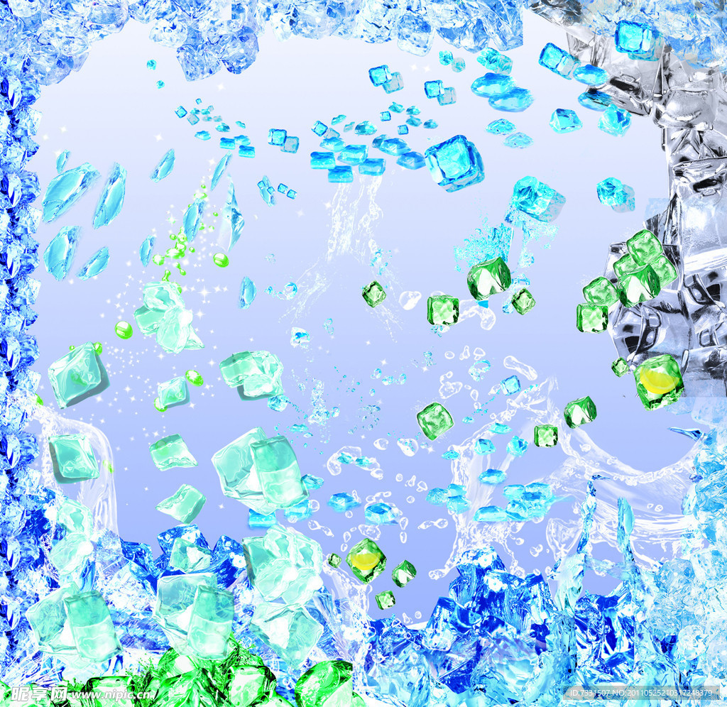 冰块素材