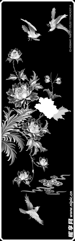 花鸟门板