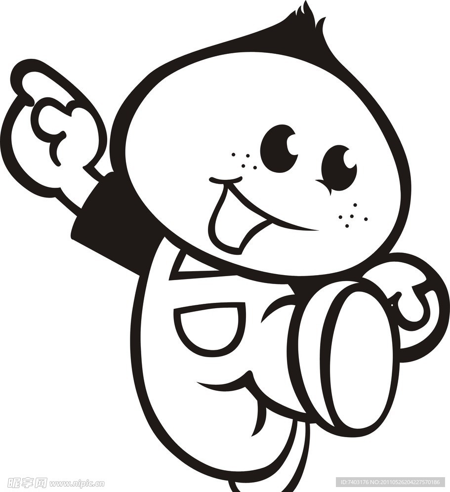 矢量卡通小孩CDR