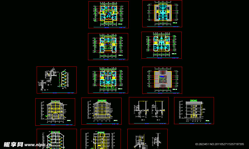 某5层私宅建筑施工图