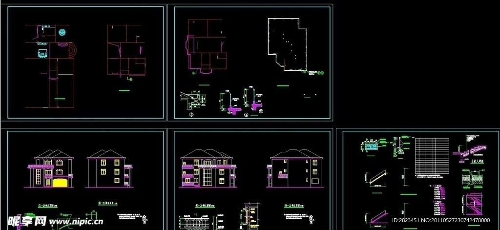 某别墅建筑扩出图