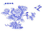 花开富贵兰彩小鸟