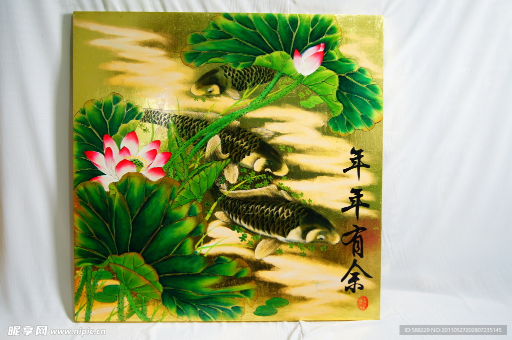 国画 荷花