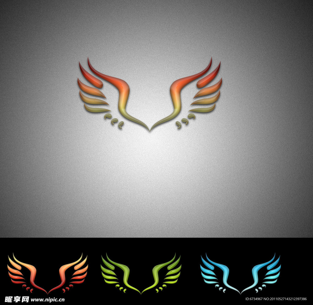 天使logo 翅膀logo