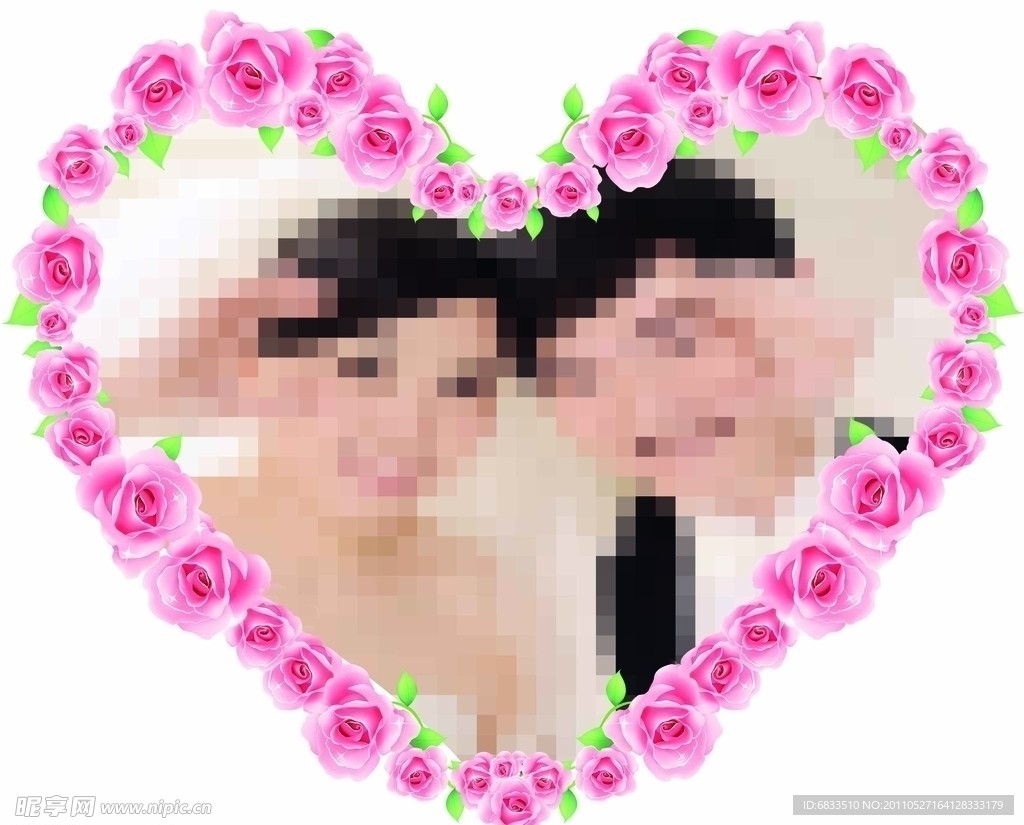 婚纱心形