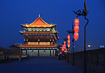 西安古城墙夜景