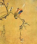 鹦鹉梅花图