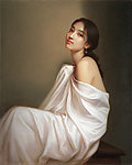 布面油画《静》