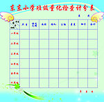 小学检查计分表