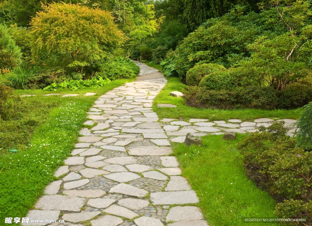 园林风景走道