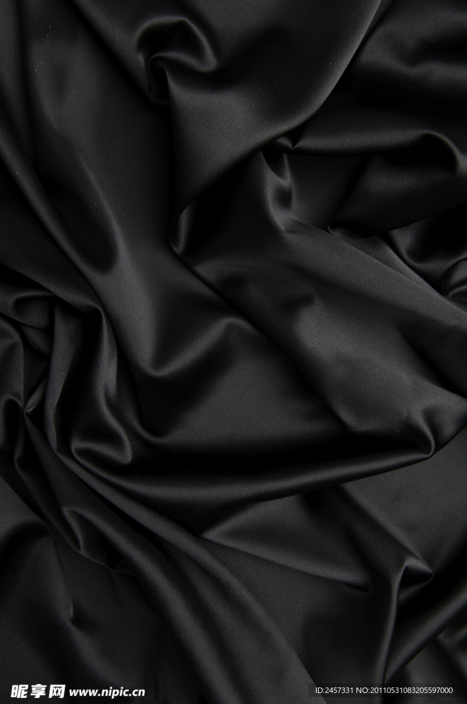 黑色绸缎丝绸