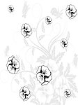 花朵移门