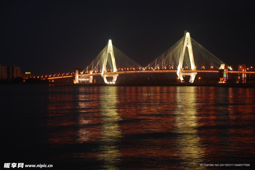 世纪大桥夜景