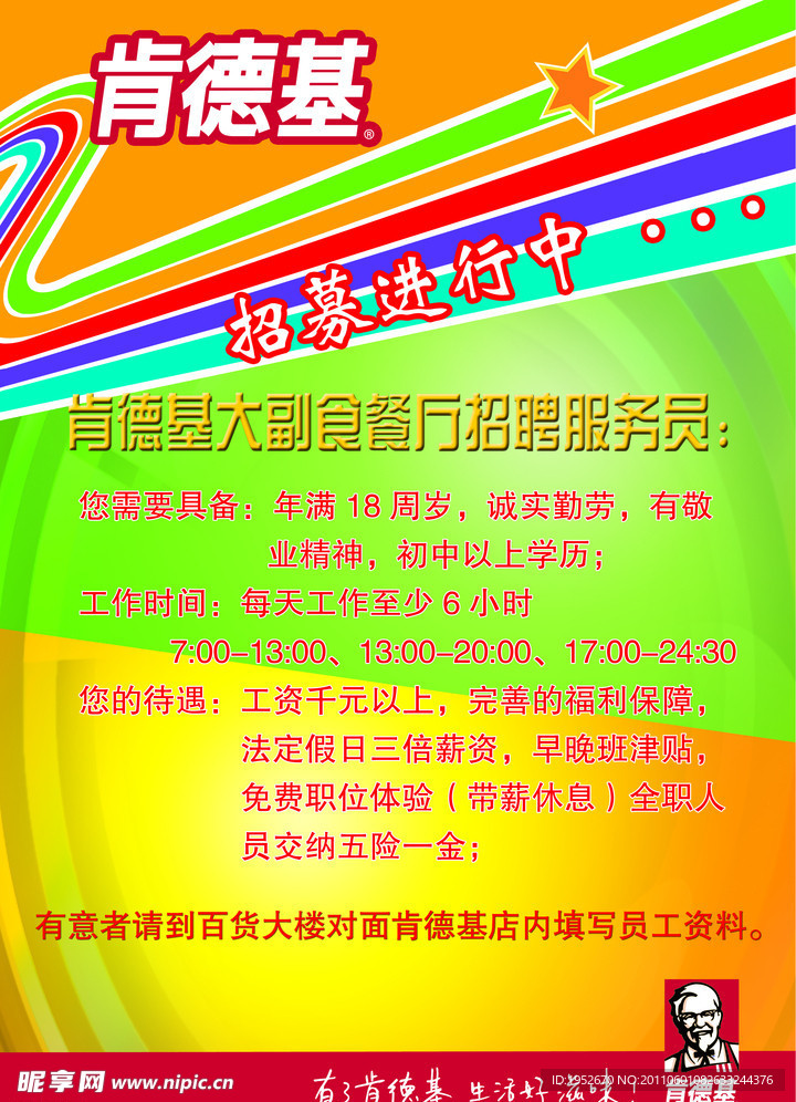 肯德基海报