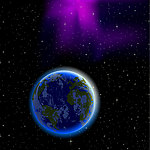 动感光圈地球梦幻星空
