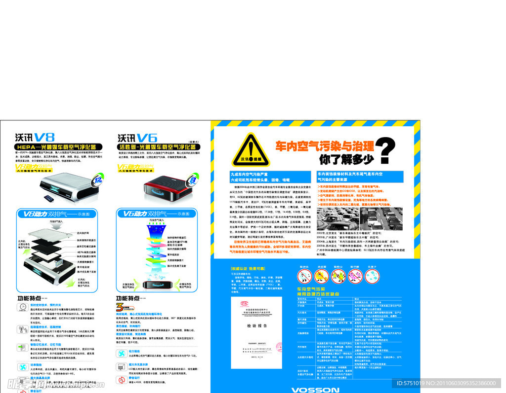 沃讯空气净化器折页