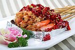 串烧辣子虾