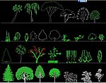 园林立面植物图例