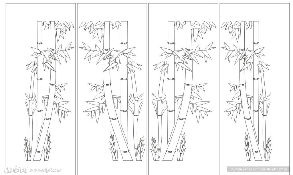 竹工艺玻璃图纸