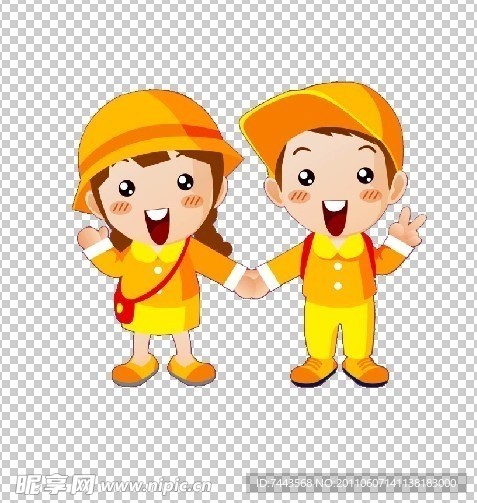 卡通小孩素材