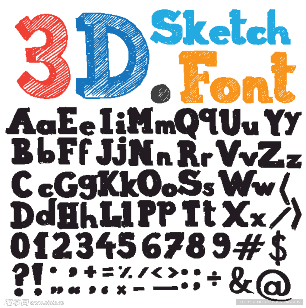 3d字母